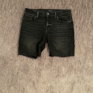 Lucky Brand Black Bermuda Denim Jean Shorts